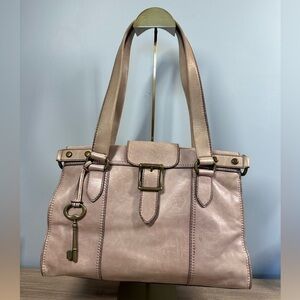 Fossil Vintage Revival Satchel Leather Shoulder Bag